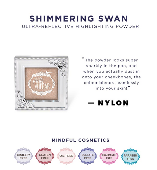 Pretty Vulgar Cosmetics-Shimmer Swan Highlighter Powder